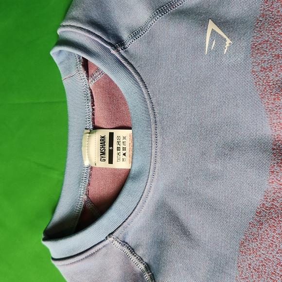 Gymshark womens long sleeve top multi color blues and purple multiple sizes - Picture 2 of 4